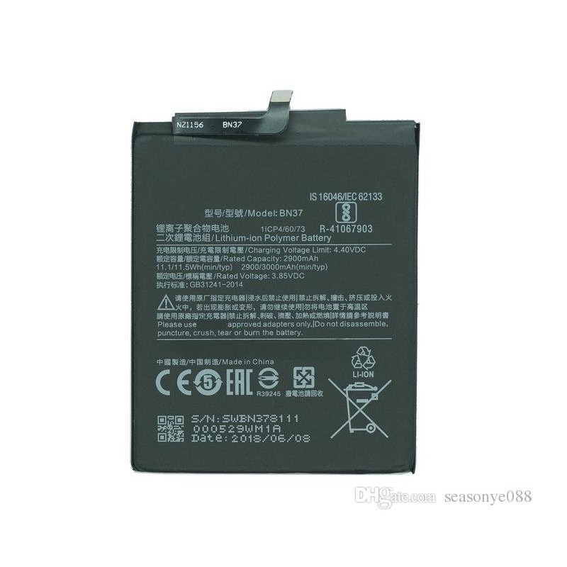 Bateria Xiaomi Redmi 6/ 6A- BN37