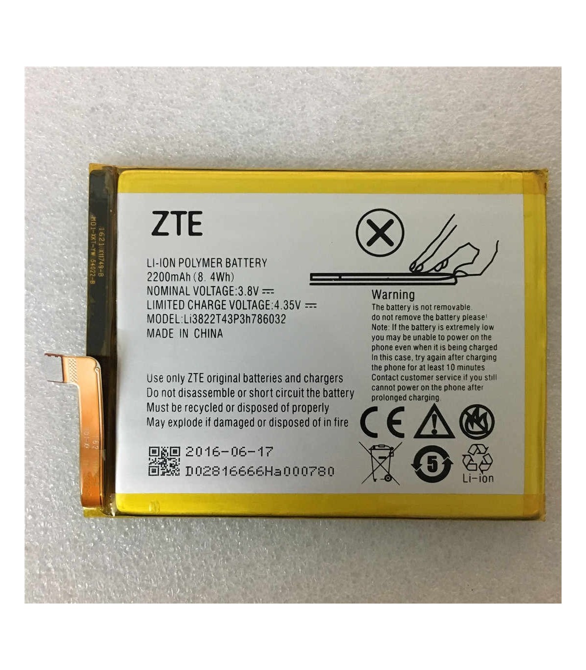 Bateria ZTE Blade V6