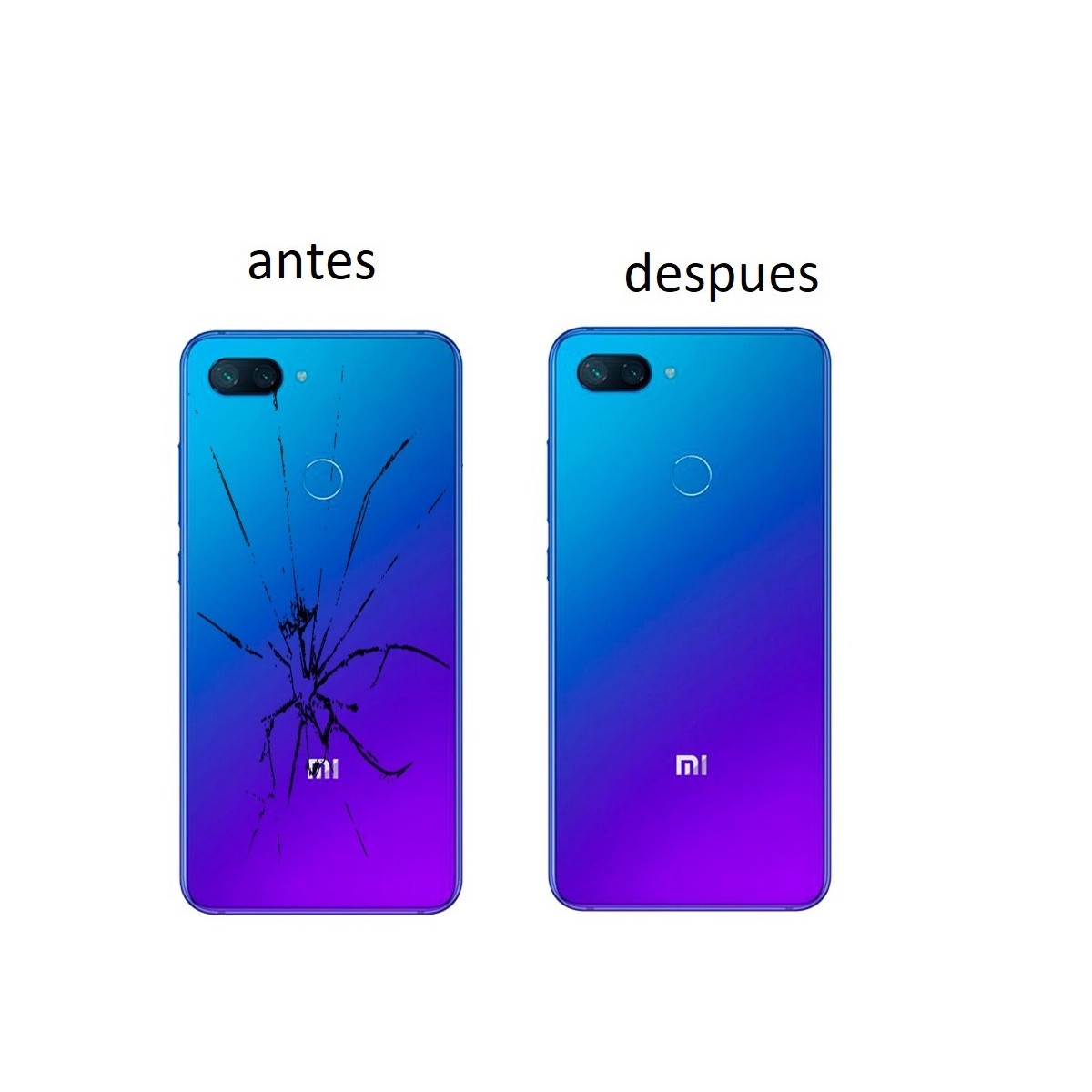 Reparacion Tapa trasera Xiaomi Mi 8 lite