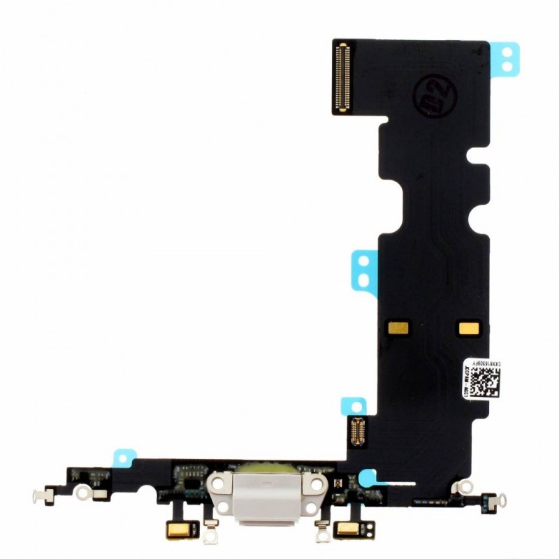 flex con conector de carga, microfono iPhone 8 Plus Blanco