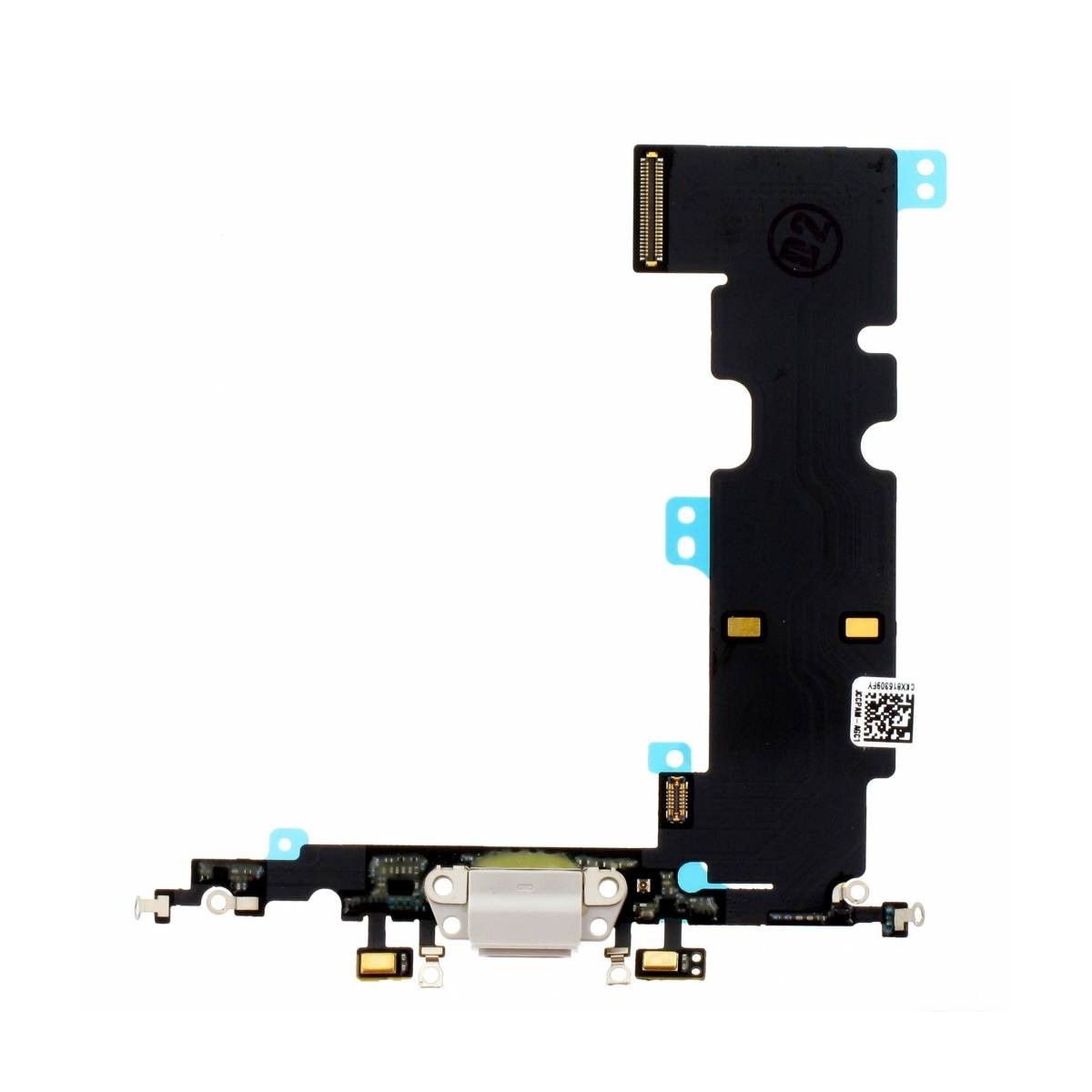 flex con conector de carga, microfono iPhone 8 Plus Blanco