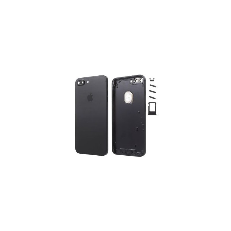 chasis iPhone 7 Plus (tapa con logo + marco) negro mate