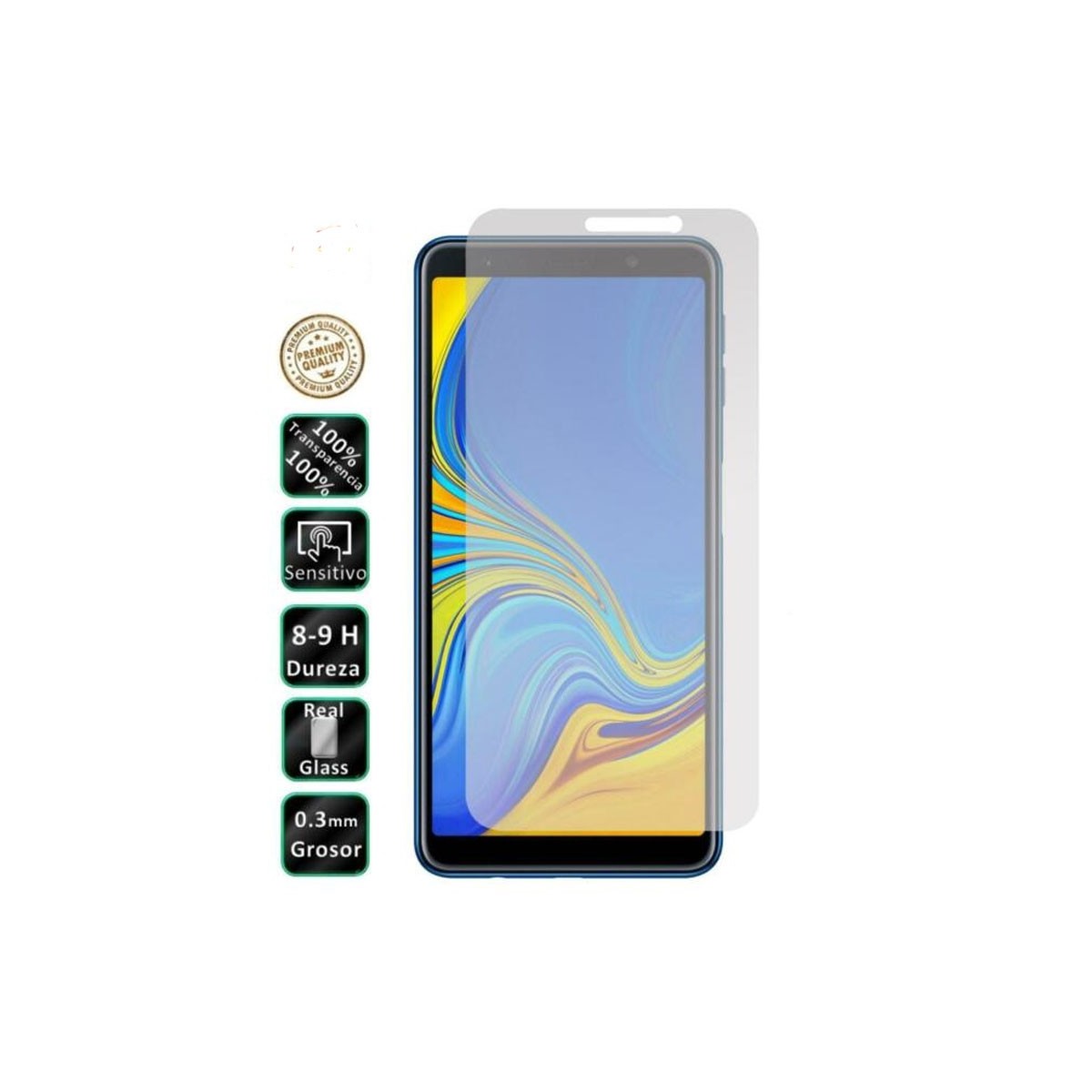Protector pantalla cristal templado Samsung A7 2018 A750