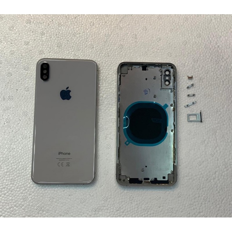 Chasis y tapa trasera sin componente para iPhone Xs Max Blanco
