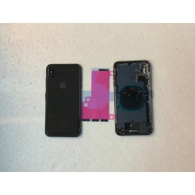 Chasis y tapa trasera con componente para iPhone Xs Max Negro