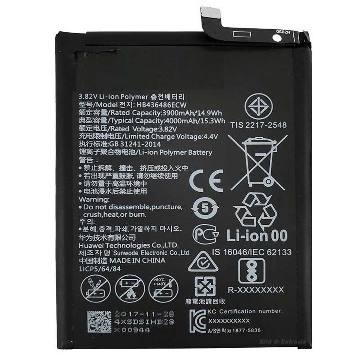 Bateria Huawei Mate 10 Pro, Mate 20, P20 pro,