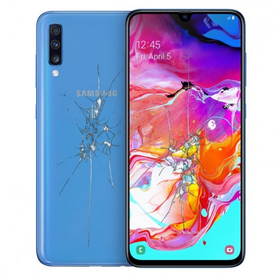 Reparacion pantalla y tapa trasera Samsung Galaxy A70 A705 cualquier color