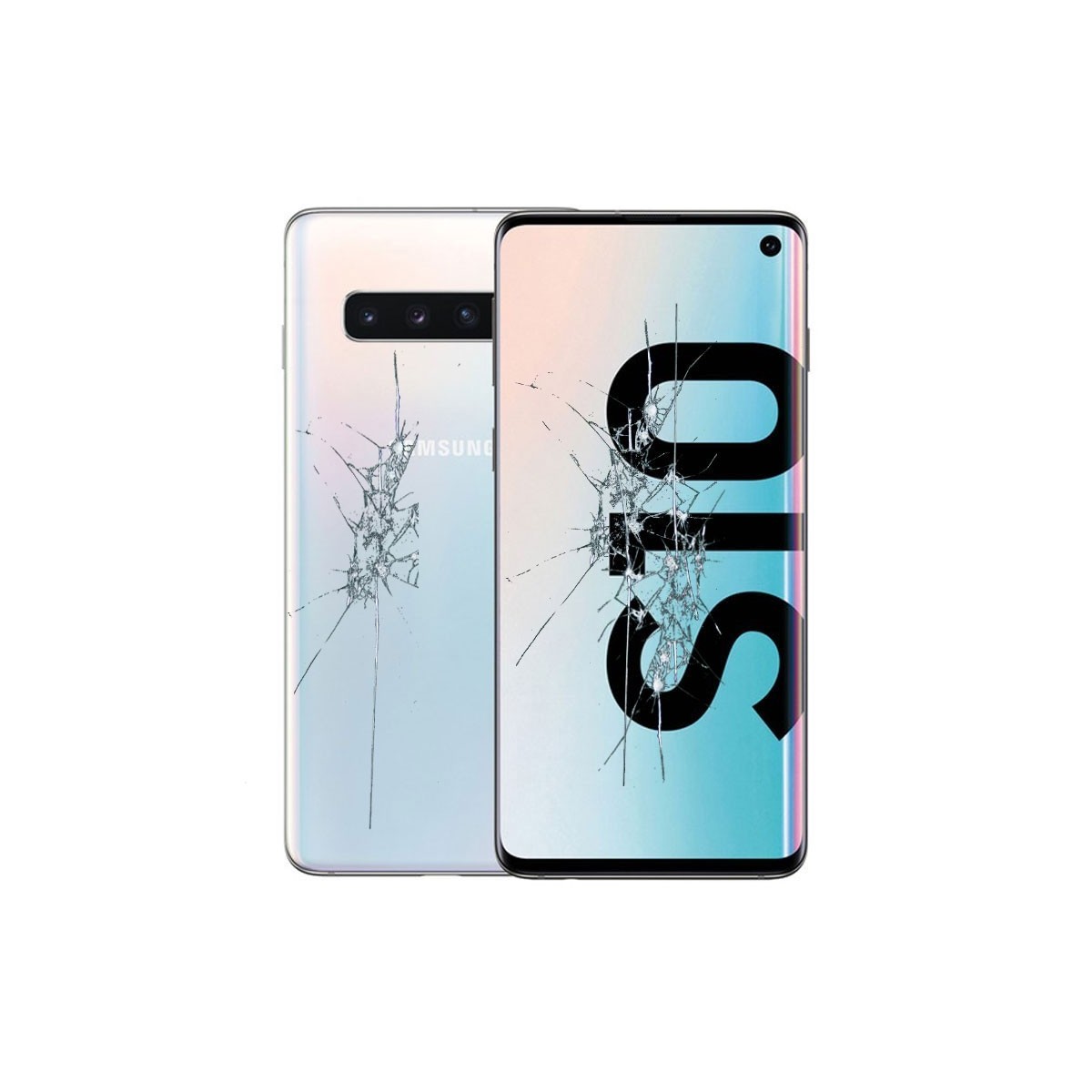 Reparacion Pantalla completa y tapa trasera Samsung Galaxy S10 G973