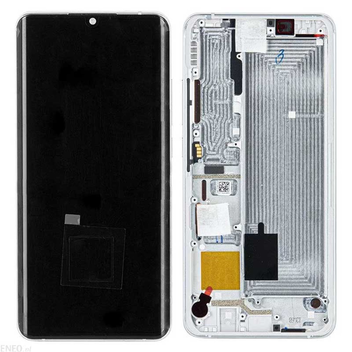 Pantalla completa original con marco Xiaomi Mi Note 10 Blanco