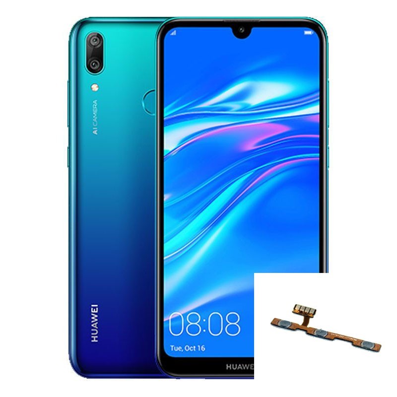 Reparacion Flex encendido y volumen Huawei Y7 2019, Y7 prime 2019, Y7 Pro 2019