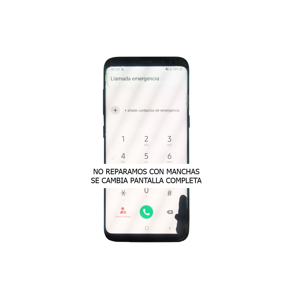 Reparacion pantalla (cristal) + tapa trasera Samsung Note 8 N950F