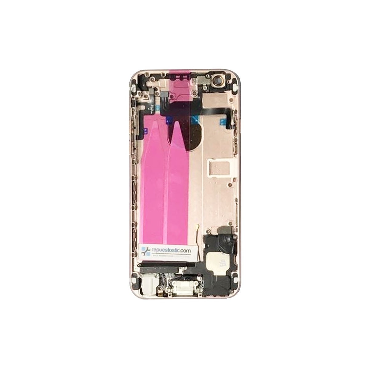 Carcasa Trasera Completa para iPhone 6 color Oro Rosado 