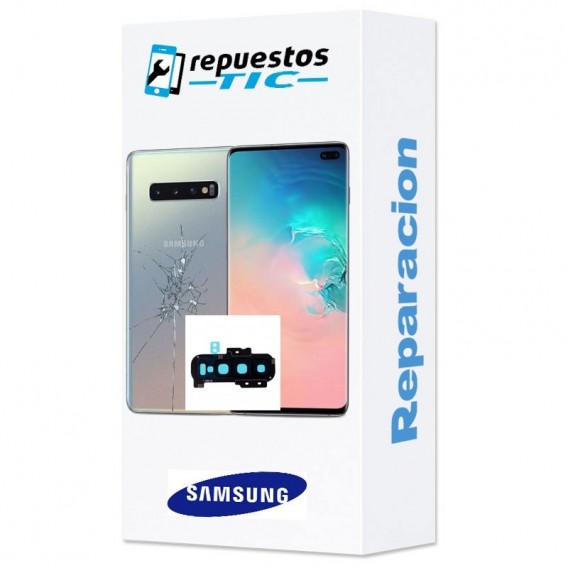 Reparacion Tapa trasera + lente camara trasera Samsung Galaxy S10 Plus G975