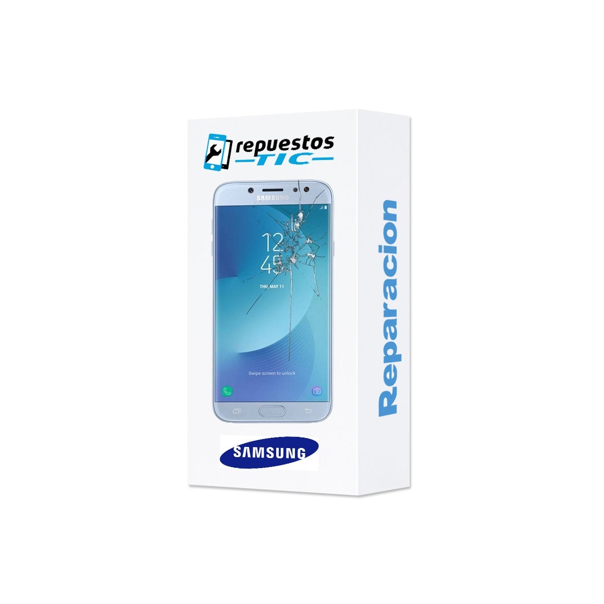 Reparaçao Ecrã Original Samsung j7 2017 j730F  prata