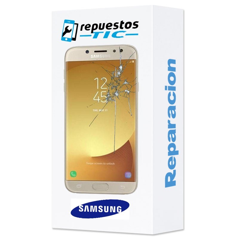 Reparacion pantalla Original Samsung j7 2017 j730F  dorado