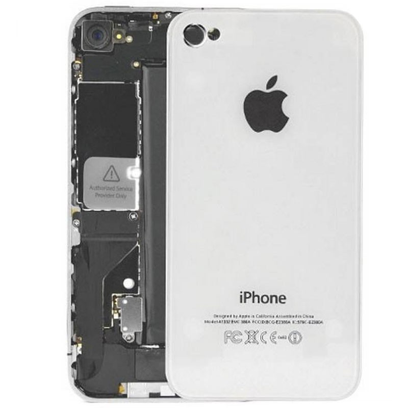 IPHONE 4G CARCASA, TAPA BATERIA BLANCA ORIGINAL