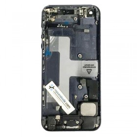 tapa carcaça traseira completa com Componentes para iphone 5 Preta 