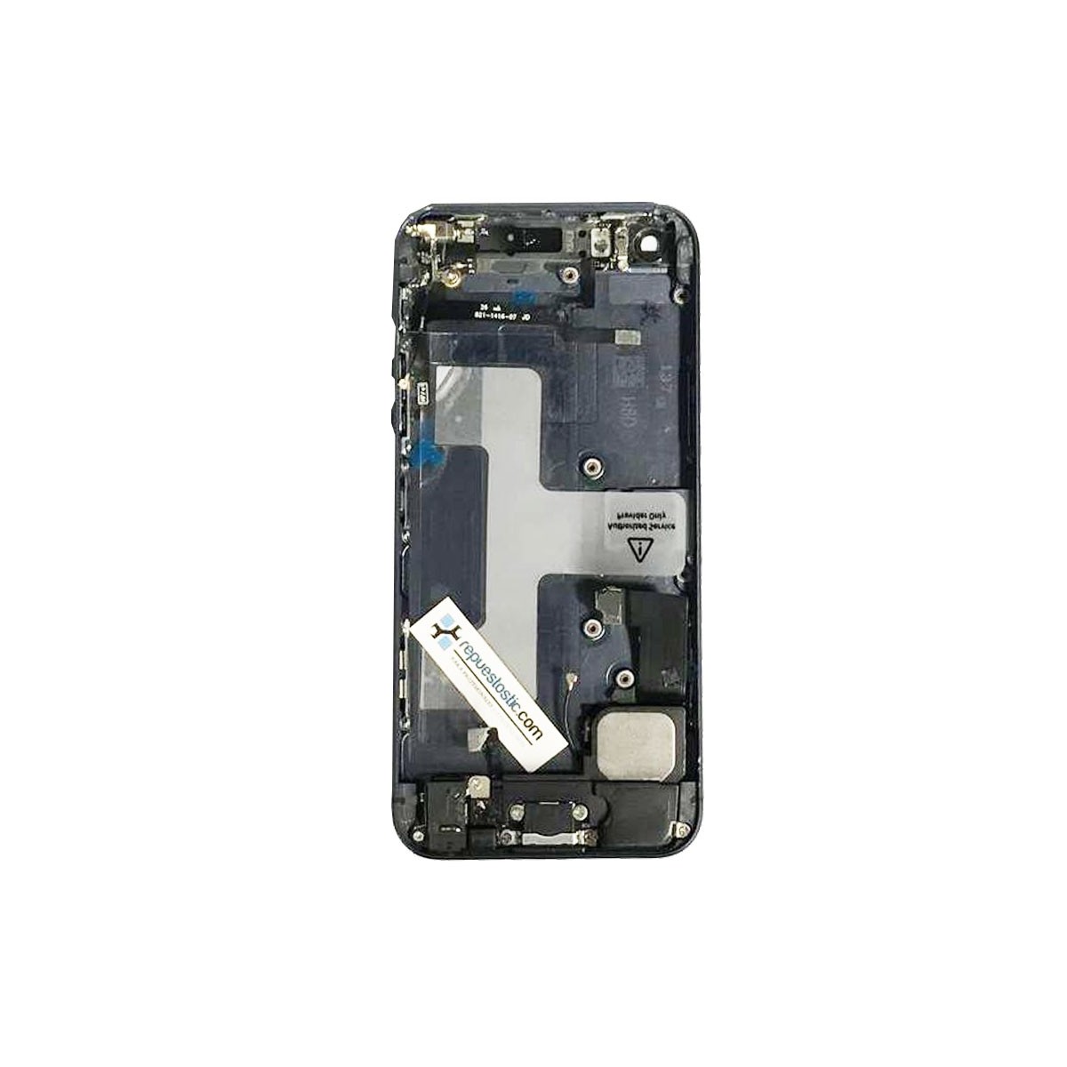 tapa carcaça traseira completa com Componentes para iphone 5 Preta 