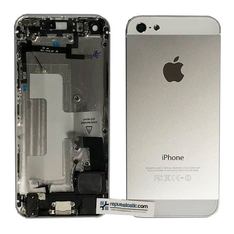 tapa carcaça traseira completa com Componentes para iphone 5 Branca