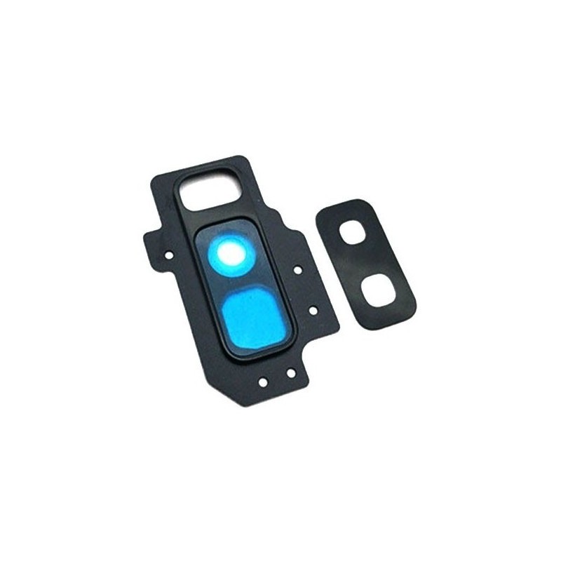 Lente Camara trasera con Marco Samsung Galaxy S9 Plus G965 Negro