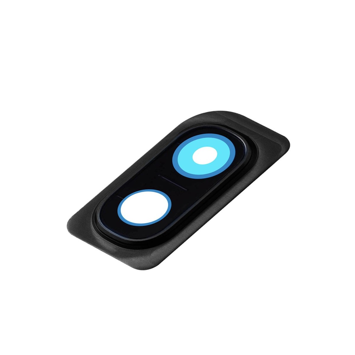 Lente Camara trasera con Marco Samsung Galaxy A10 A105 Negro