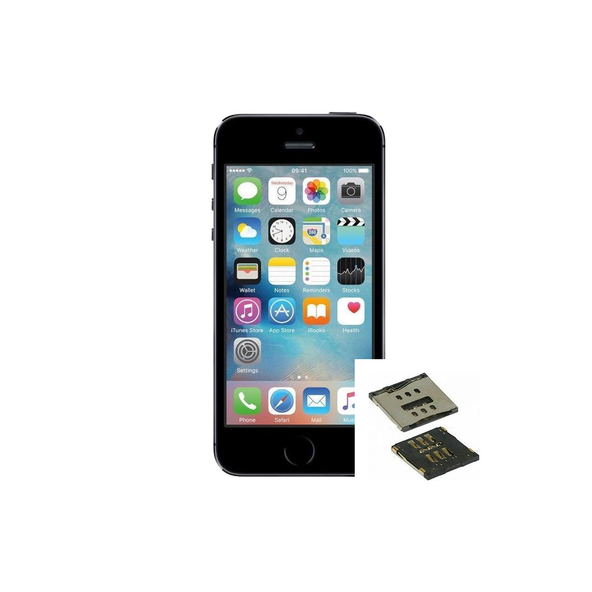 Reparacion Leitor SIM iPhone 5s