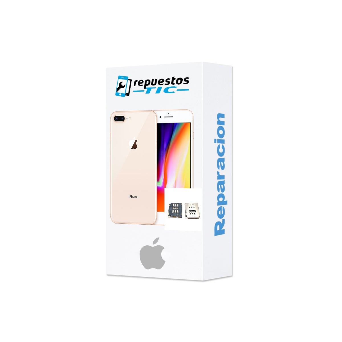 Reparacion Leitor SIM iPhone 8 Plus
