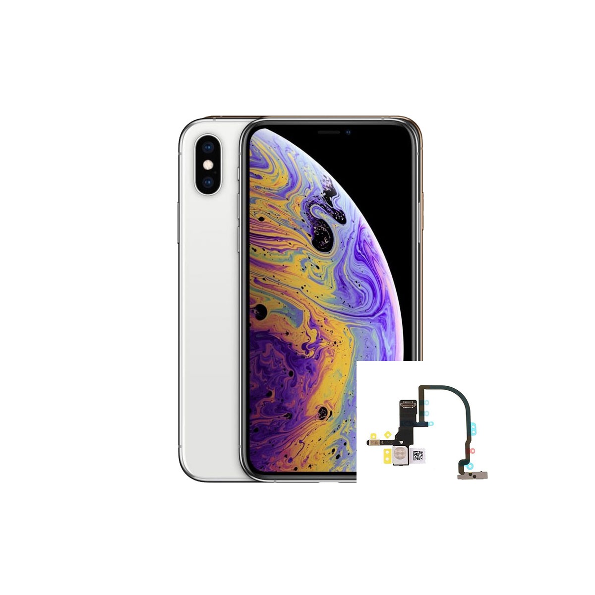 Reparacion Flex ignição e volume iphone Xs