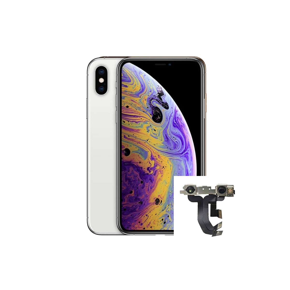 Reparacion Câmera delanteira frontal selfie iphone Xs