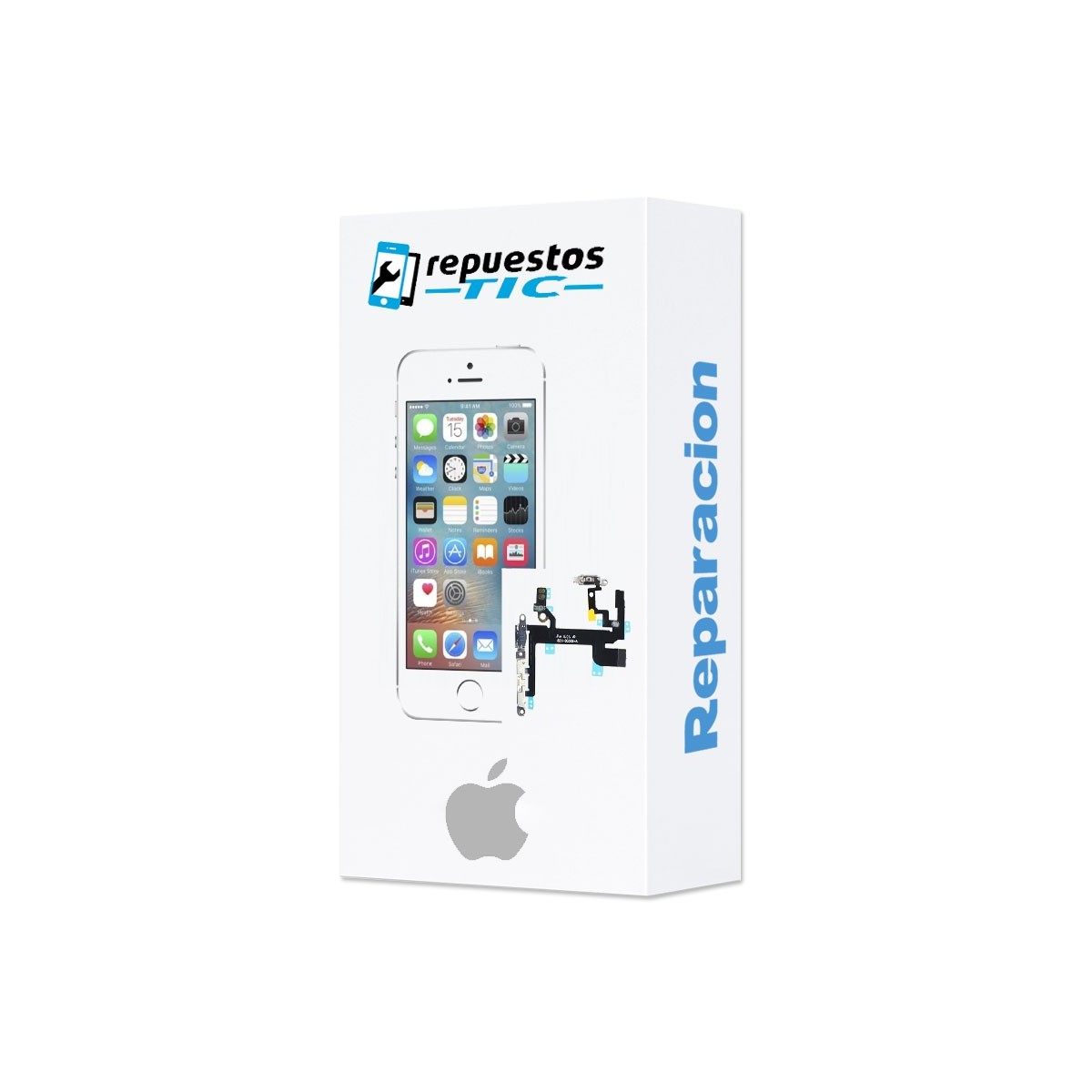 sustituion boton de enendido iphone 5 5s 5c