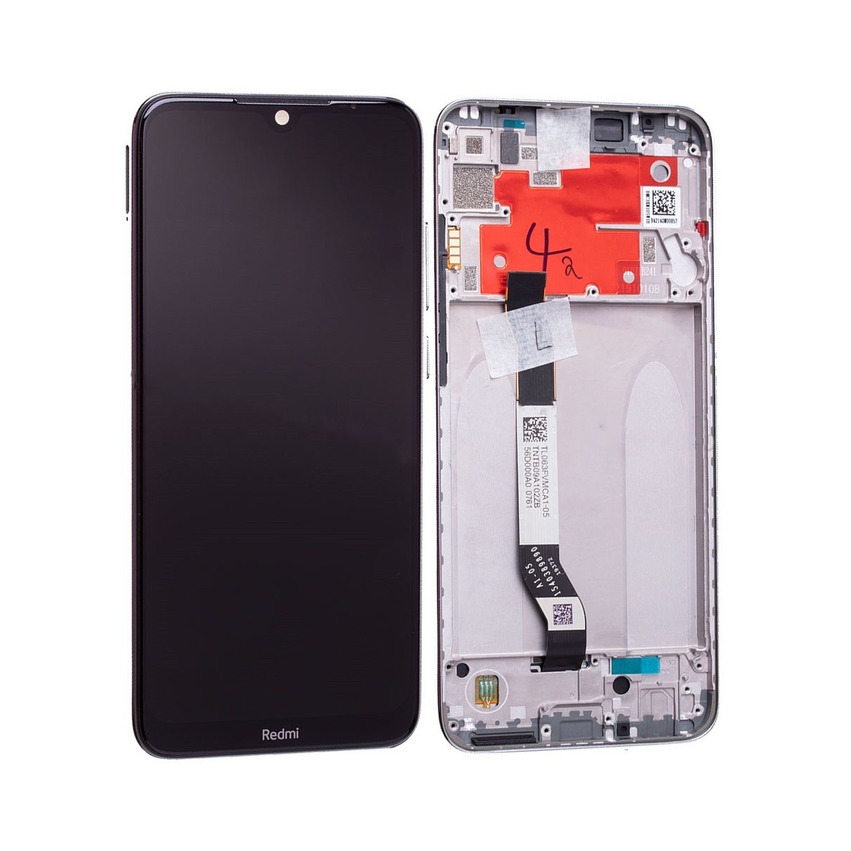 Pantalla original completa con marco Xiaomi Redmi Note 8T Blanco lunar
