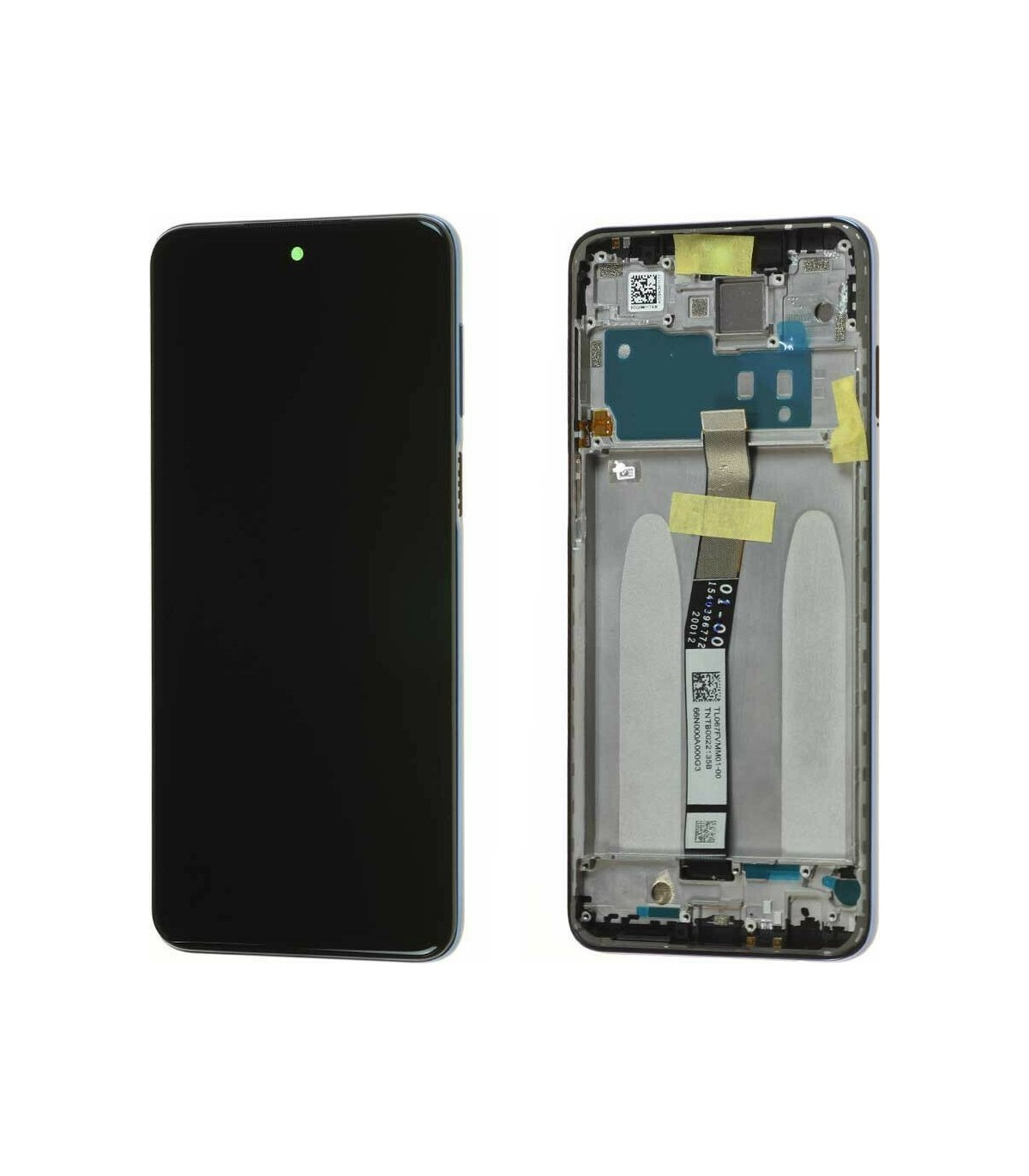 Pantalla original completa con marco  Xiaomi Redmi Note 9s Gris Interestelar