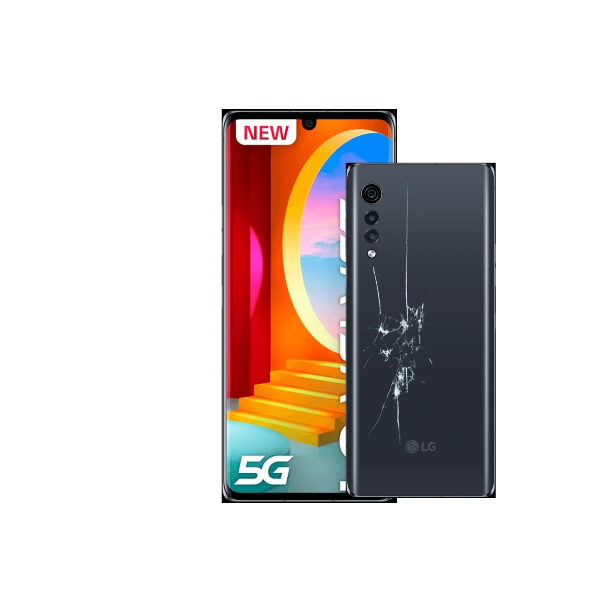 Reparacion Tapa trasera LG Velvet 5G