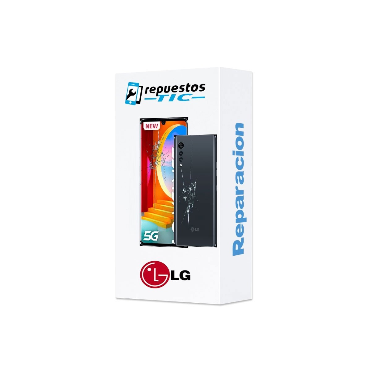 Reparacion pantalla + Tapa trasera LG Velvet 5G