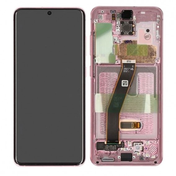 Pantalla completa original Samsung Galaxy S20 4G/ 5G G980 G981 rosa