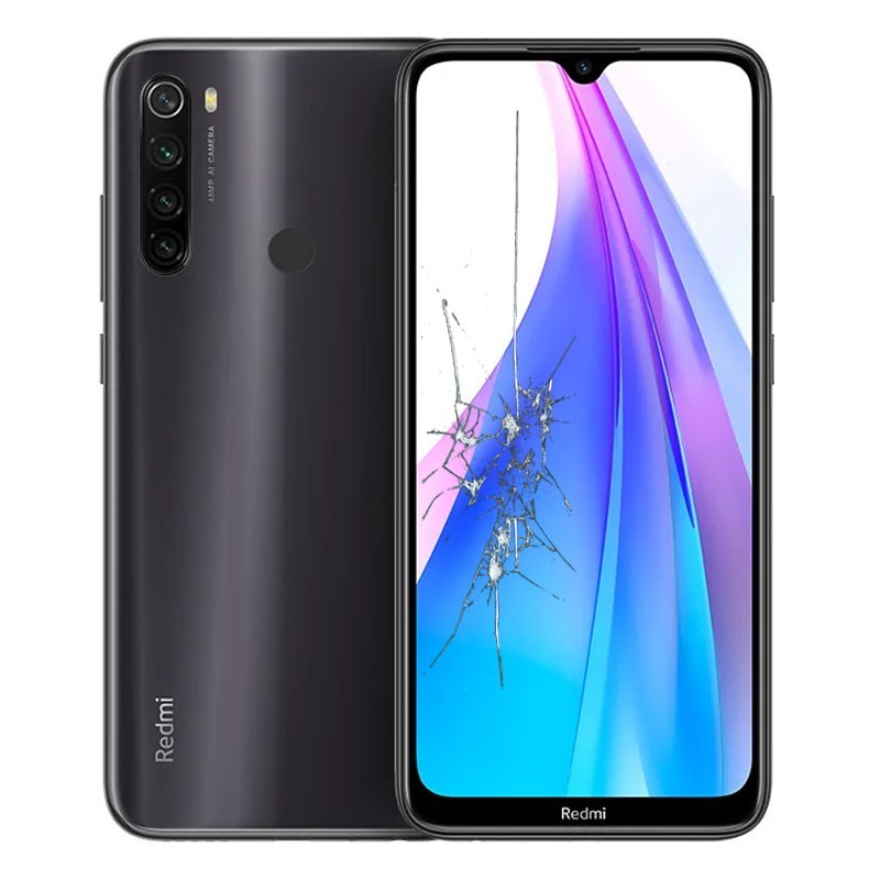 Reparacion Pantalla original con marco Xiaomi Redmi Note 8T Negro (Gris medianoche)