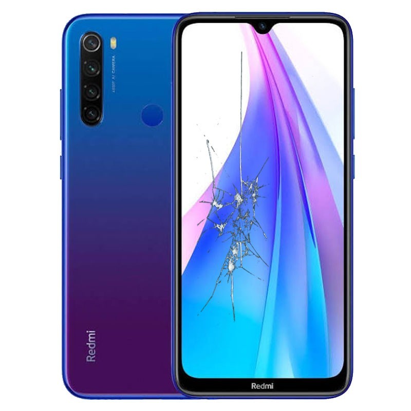 Reparacion Pantalla original con marco Xiaomi Redmi Note 8T Azul estelar