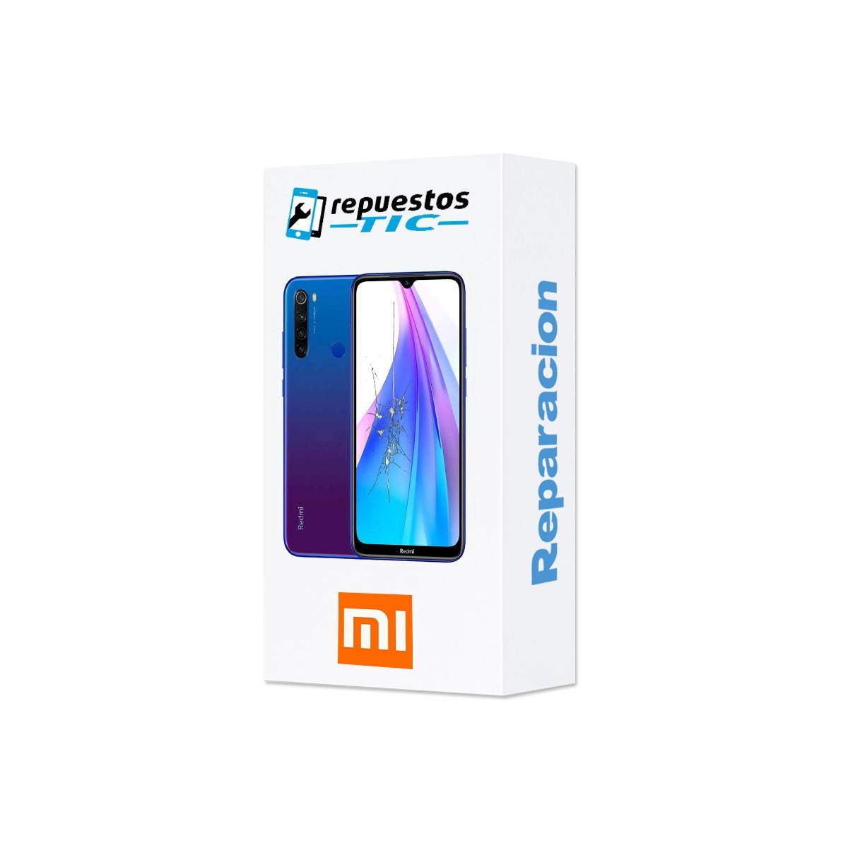 Reparacion Pantalla original con marco Xiaomi Redmi Note 8T Azul estelar