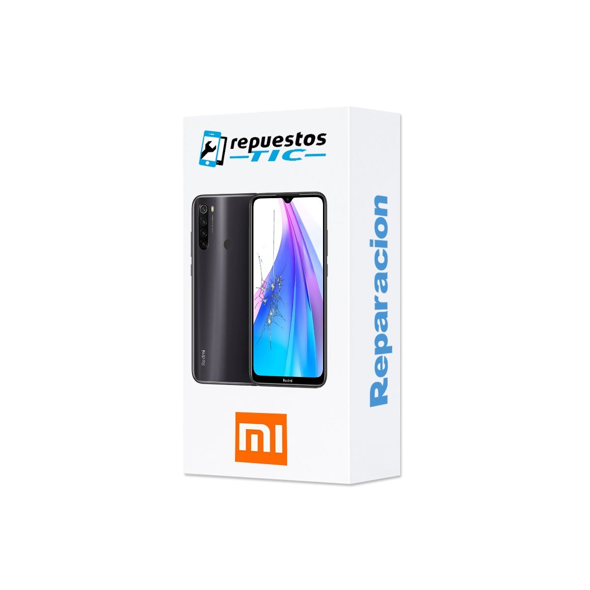 Reparacion Pantalla original con marco Xiaomi Redmi Note 8T Negro (Gris medianoche)