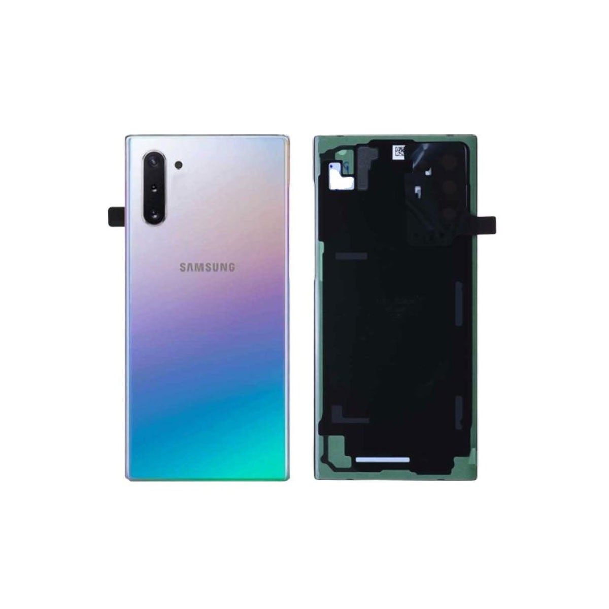 Tapa trasera original Samsung Galaxy Note 10 N970 Plata azul (aura glow)