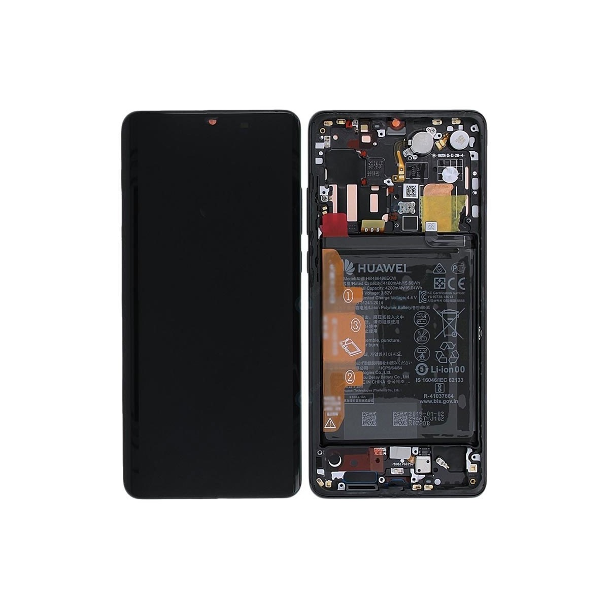 Pantalla completa original con bateria Huawei P30 pro Negro