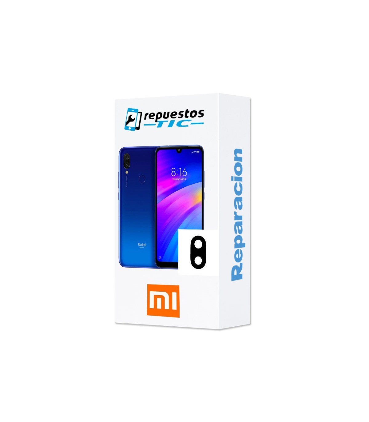 Reparacion Lente Camara trasera Xiaomi Redmi 7
