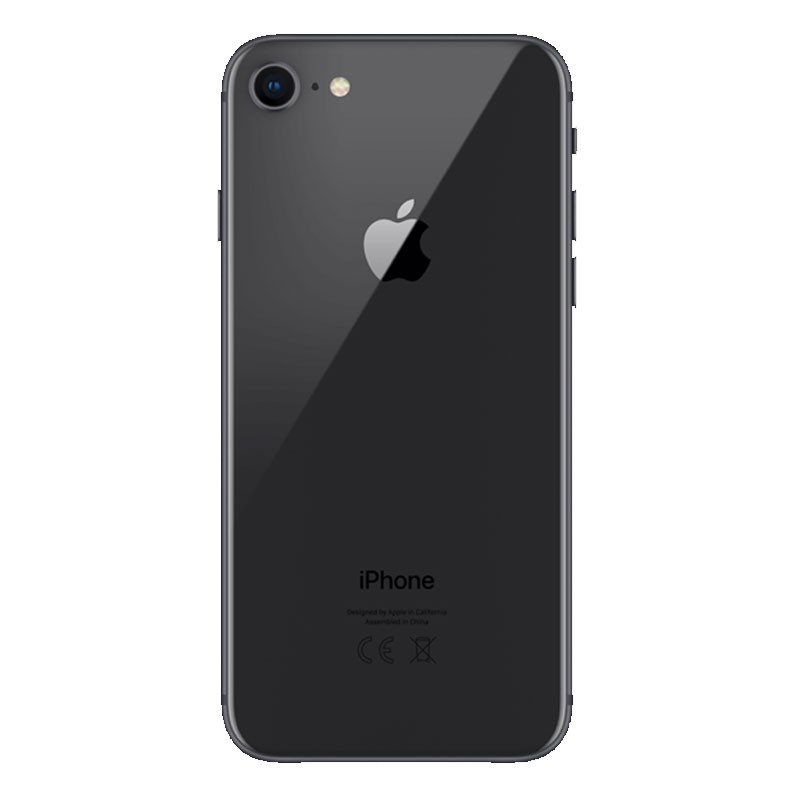Tapa trasera iPhone 8, iPhone SE 2020 Negro (facil instalacion)