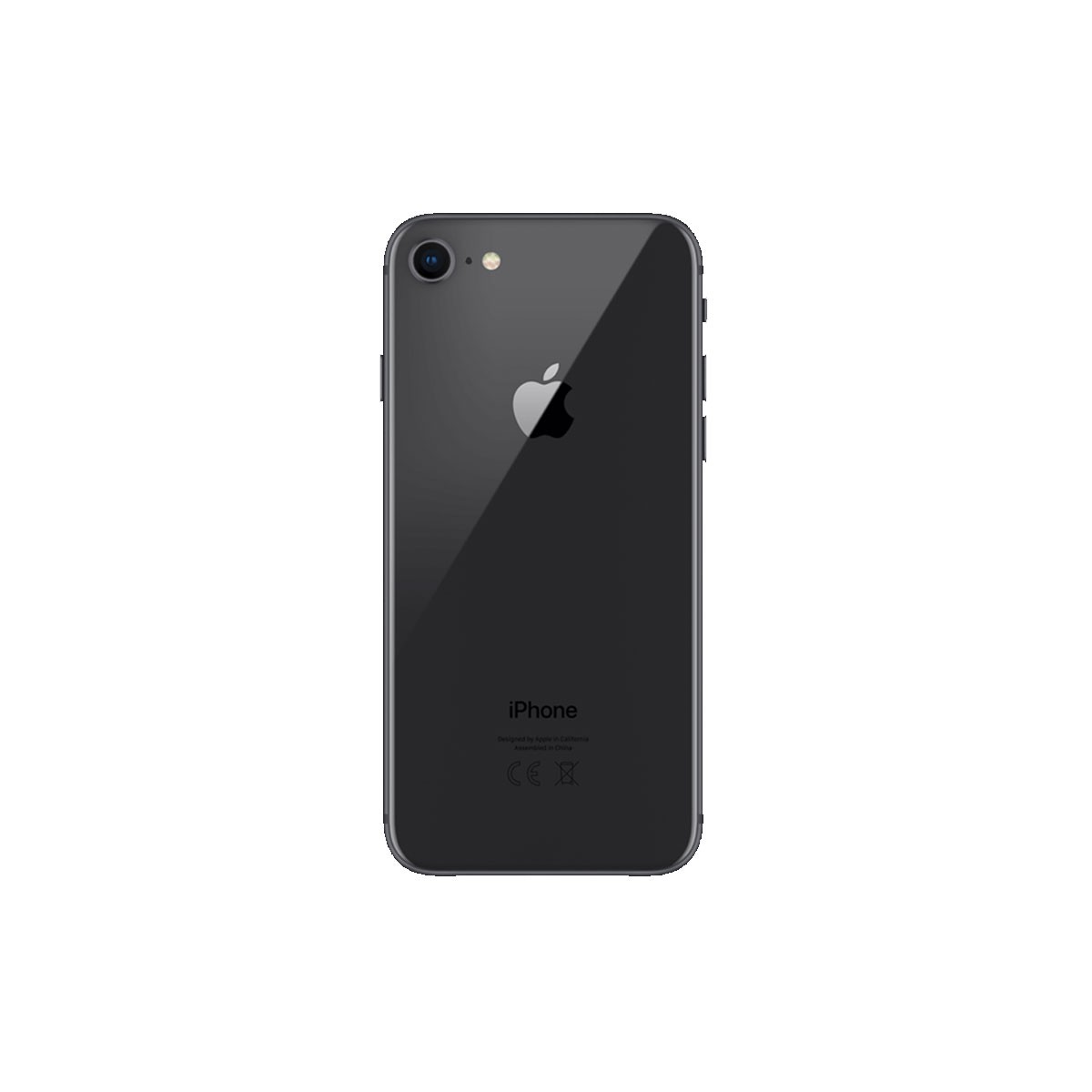 Tapa trasera iPhone 8, iPhone SE 2020 Negro (facil instalacion)