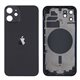 Chasis y tapa trasera sin componente para iPhone 12 Negro