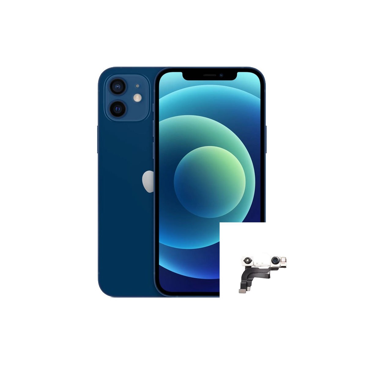 Reparacion Camara delantera frontal selfie iPhone 12
