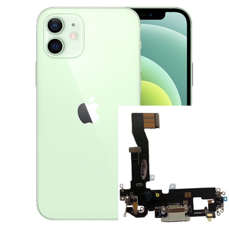 Flex conector de carga iPhone 12 Verde