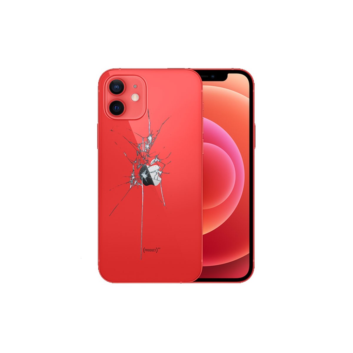 Reparacion tapa trasera iPhone 12 cualquier color