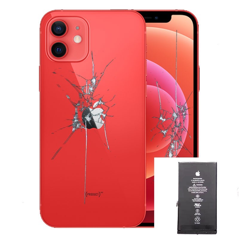 Reparacion Pantalla completa + tapa trasera + bateria iPhone 12