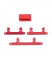 Set botones laterales iPhone 12 / 12 Mini/ 12 Pro/ 12 Pro Max Rojo